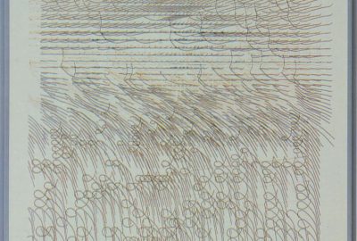 1970 Bangert Bangert Large Landscape Ochre & Black
