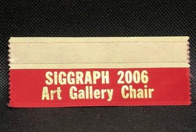SIGGRAPH 2006 Art Gallery Chair Ribbon