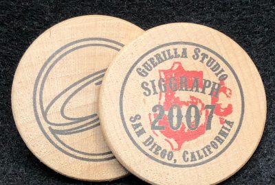 SIGGRAPH 2007 Guerrilla Studio Wooden Coins