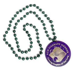 2009_Collectible_Green Beads and Purple Medallion