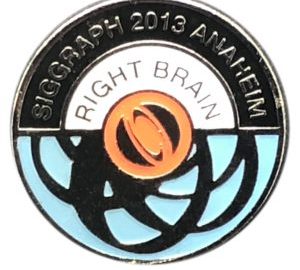 2013 SIGGRAPH Right Brain Pin