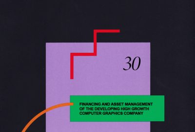 1986 30 Course Cover Financing And Asset Management Of The Developing High Growth Computer Graphics Company