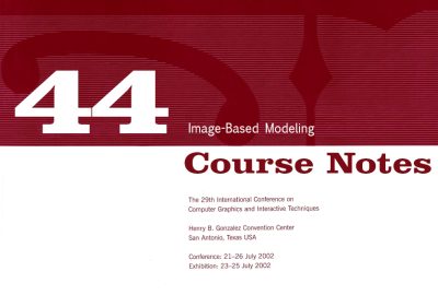 2002 44 Course Cover Image Based Modeling