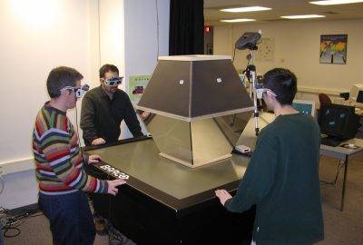 2002 Etech Bimber: The Virtual Showcase: A Projection-Based Multi-User Augmented Reality Display