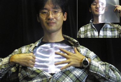 1999 ETech Inami: Head-Mounted Projector