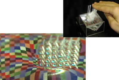 2007 ETech Saga: Fibratus tactile sensor using reflection on an optical lever