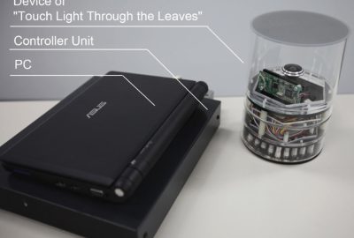 2010 ETech Nishimura: Touch Light Through the Leaves: A Tactile Display for Light and Shadow