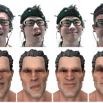 3D Facial Geometry Analysis and Estimation Using Embedded Optical Sensors on Smart Eyewear