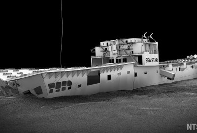 2018 Posters Spangler: El Faro: Developing a Digital Illustration of Hull Wreckage 15,400 Feet Below the Surface of the Atlantic Ocean