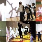 Shadow Awareness: Enhancing Theater Space Through the Mutual Projection of Images on a Connective Slit Screen
