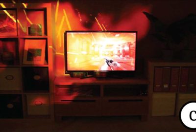 2013 ETech Jones: IllumiRoom: Peripheral Projected Illusions for Interactive Experiences