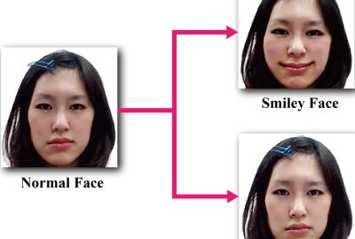 2013 ETech Yoshida: Incendiary reflection: evoking emotion through deformed facial feedback