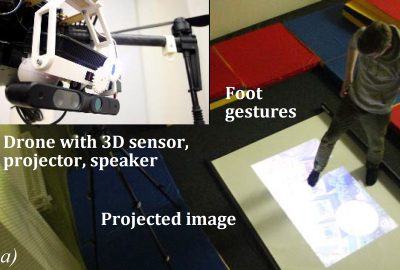 2016 ETech Matrosov: LightAir: a Novel System for Tangible Communication with Quadcopters using Foot Gestures and Projected Image