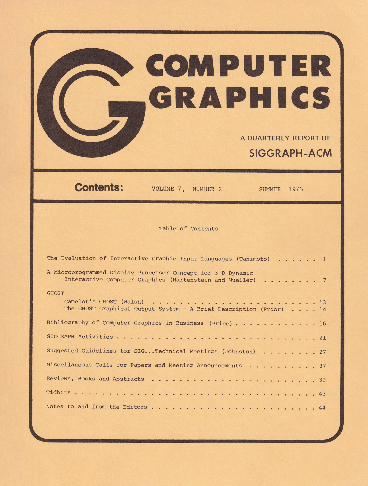 ©A Quarterly Report of SIGGRAPH-ACM