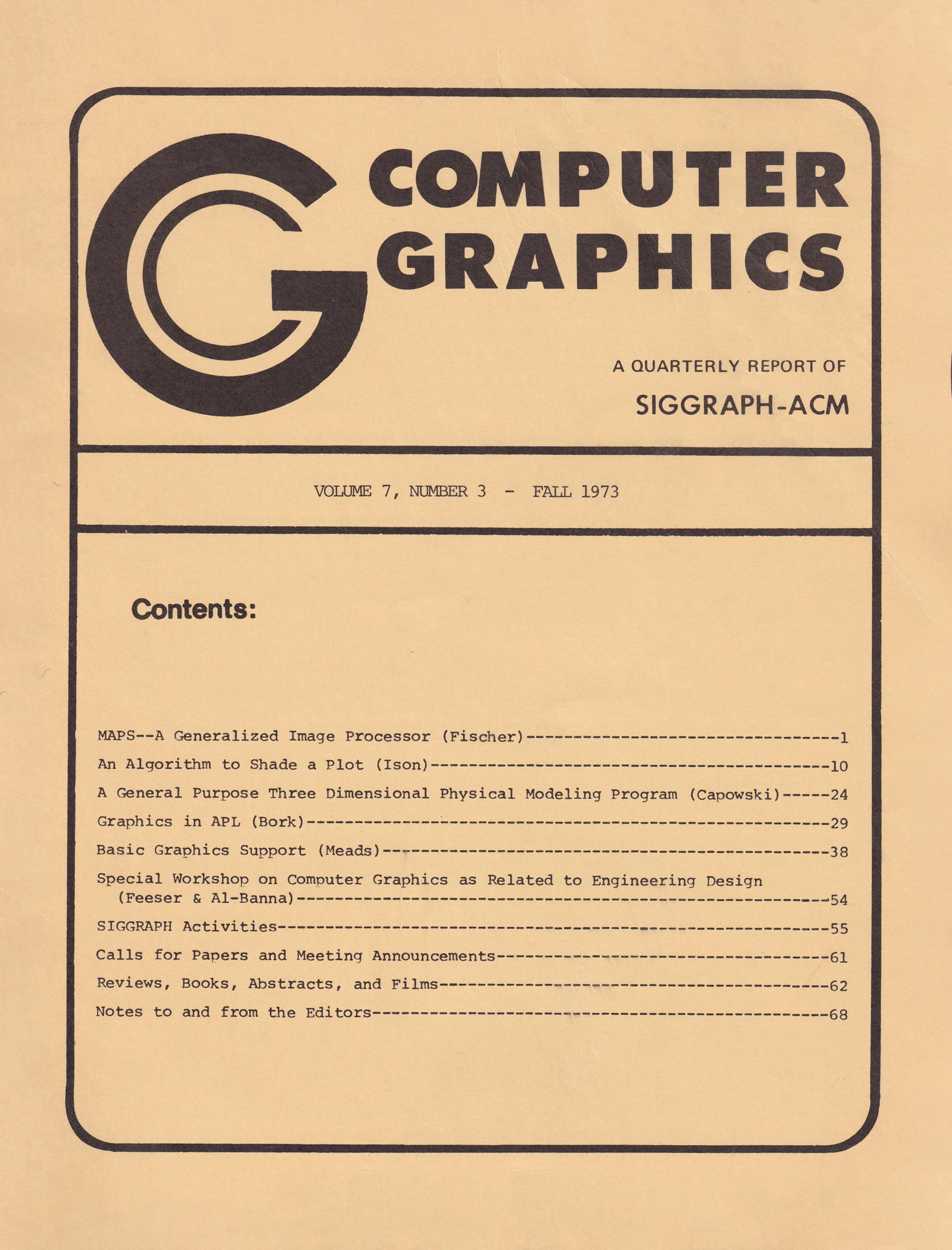 ©Computer Graphics A Quarterly Report of SIGGRAPH-ACM