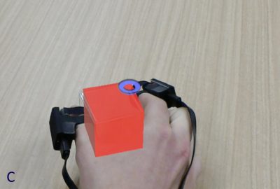 Altered Touch: Miniature Haptic Display with Force, Thermal and
