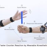 Wired Muscle: Generating Faster Kinesthetic Reaction by Inter-personally Connecting Muscles