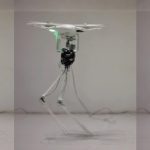 Aerial-Biped: a new physical expression by the biped robot using a quadrotor
