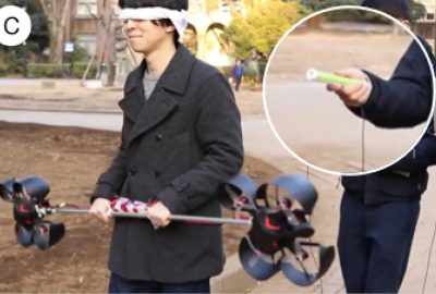 2018 ETech Sasaki: LevioPole: Mid-air Haptic Interactions using Multirotor