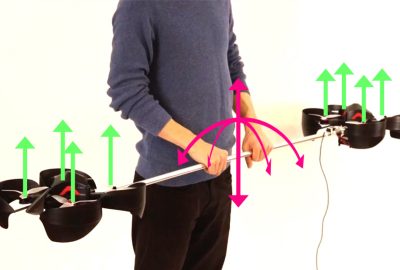 2018 ETech Sasaki: LevioPole: Mid-air Haptic Interactions using Multirotor