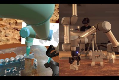 2019 Real-Time Live: Spooky action at a distance : Real-time VR interaction for non real-time remote robotics