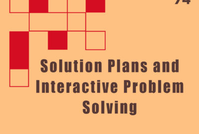1974 Technical Papers 1974 Technical Papers Solution Plans and Interactive Problem Solving