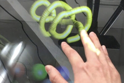 2020 Posters: Takazaki_A Method for Appropriate Occlusion between a Mid-air 3DCG Object and a Hand by Projecting an Image on the Hand