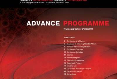 SIGGRAPH Asia 2008 Advance Program Cover