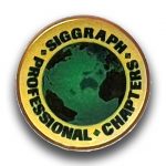 SIGGRAPH Professional Chapters Pin Green