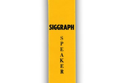 SIGGRAPH Speaker Ribbon