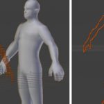 Raycast based auto-rigging method for humanoid meshes
