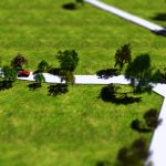 Simulating Depth of Field Effects Taken by a Camera with a Tilt-Shift Lens