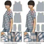 Wallpaper pattern alignment along garment seams