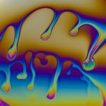 Chemomechanical Simulation of Soap Film Flow on Spherical Bubbles