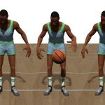 Learning basketball dribbling skills using trajectory optimization and deep reinforcement learning