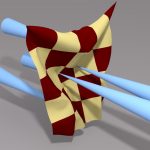 Eulerian-on-lagrangian cloth simulation