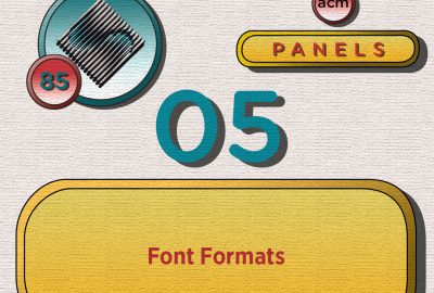 1985 Panel 05 Font Formats