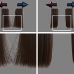 Detail preserving continuum simulation of straight hair