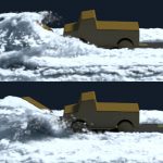 A material point method for snow simulation