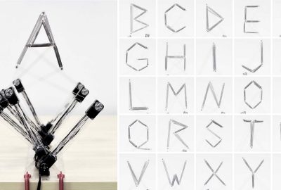 2018 Art Papers: Katsumoto_Robotype: Studies of Kinetic Typography by Robot Display for Expressing Letters, Time and Movement
