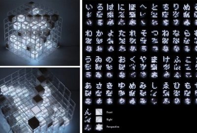 2018 Art Papers: Katsumoto_Robotype: Studies of Kinetic Typography by Robot Display for Expressing Letters, Time and Movement