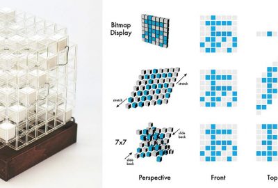 2018 Art Papers: Katsumoto_Robotype: Studies of Kinetic Typography by Robot Display for Expressing Letters, Time and Movement