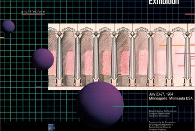siggraph 1984 design arts exhibition front