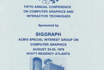 1978 SIGGRAPH Program and Exhibits Cover