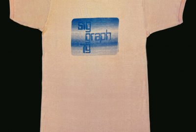 1979 SIGGRAPH Peach T-shirt Womens Front