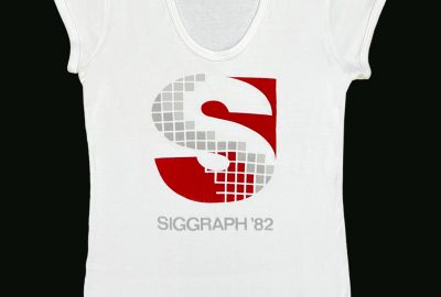 1982 SIGGRAPH White T-shirt Womens Front