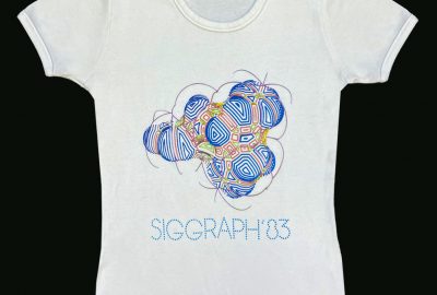 1983 SIGGRAPH White T-shirt Womens Front