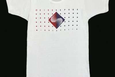 1984 SIGGRAPH White T-shirt Minneapolis Womens Front
