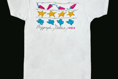 1986 SIGGRAPH White T-shirt Womans Front