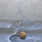 Efficient simulation of large bodies of water by coupling two and three dimensional techniques